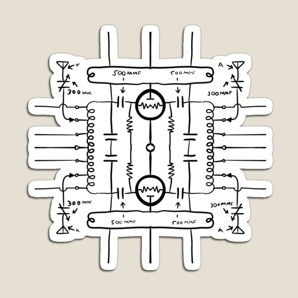 Item preview, Schematic radio looking pattern. While not actually real, it’s a unique hand drawn geometric repeating pattern - WelshDesigns designed and sold by welshdesigns.
