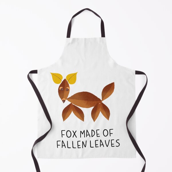 Item preview, fox made of fallen leaves designed and sold by zzzozzo.