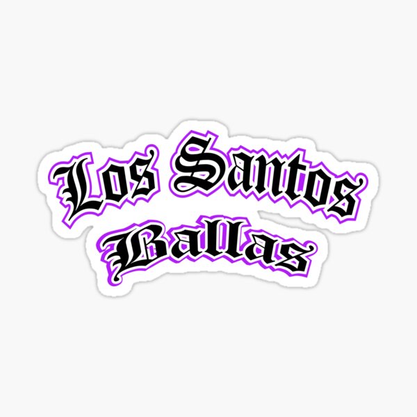 los santos customs Sticker for Sale by Rebass