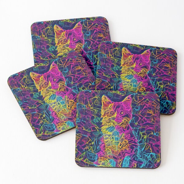 Item preview, Neon Cat Art designed and sold by Sapphire07.