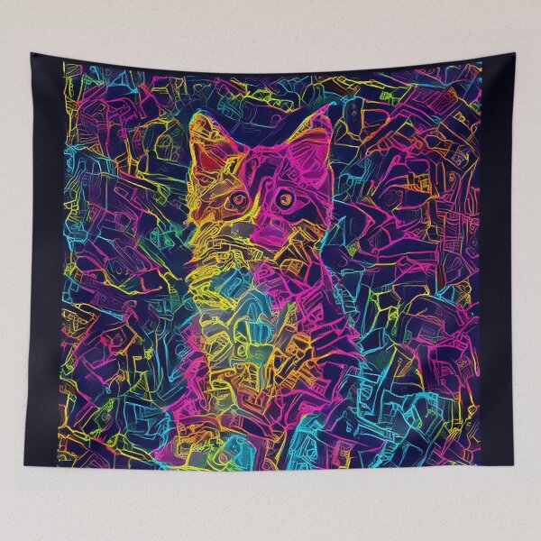 Item preview, Neon Cat Art designed and sold by Sapphire07.