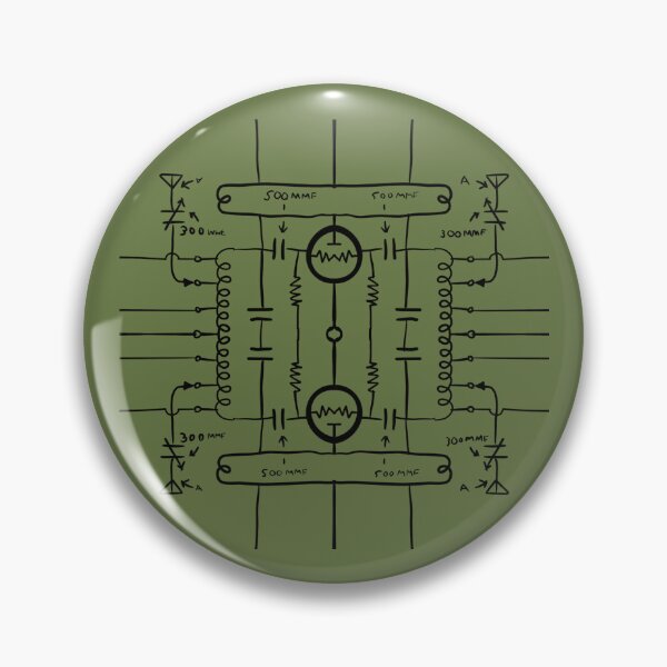 Item preview, Schematic radio looking pattern. While not actually real, it’s a unique hand drawn geometric repeating pattern - WelshDesigns designed and sold by welshdesigns.