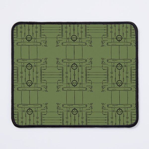 Item preview, Schematic radio looking pattern. While not actually real, it’s a unique hand drawn geometric repeating pattern - WelshDesigns designed and sold by welshdesigns.