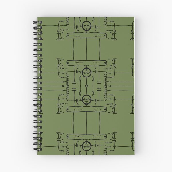 Item preview, Schematic radio looking pattern. While not actually real, it’s a unique hand drawn geometric repeating pattern - WelshDesigns designed and sold by welshdesigns.
