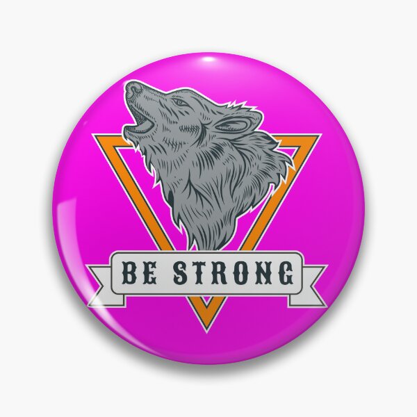 Item preview, Be strong like a wolf - graphic drawing howling wolf designed and sold by SICK-SENSE.