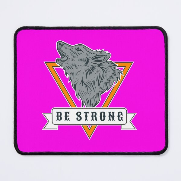 Item preview, Be strong like a wolf - graphic drawing howling wolf designed and sold by SICK-SENSE.