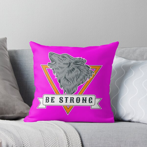 Item preview, Be strong like a wolf - graphic drawing howling wolf designed and sold by SICK-SENSE.