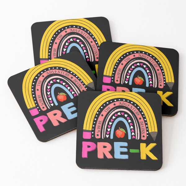 Item preview, Pre K Where The Adventure Begins Rainbow Back To School Kids  designed and sold by vergiebee.