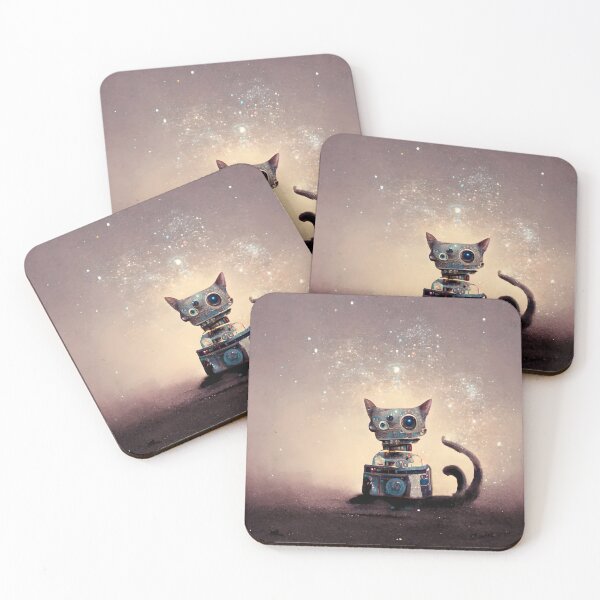 Item preview, Cat robot in space designed and sold by GeneratedArt.