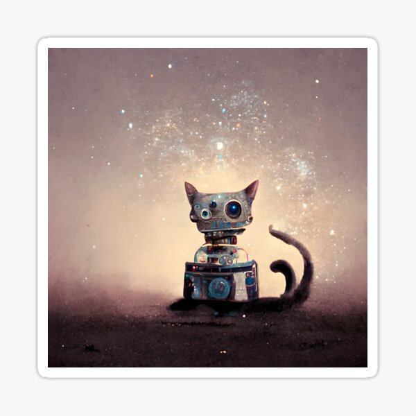 Item preview, Cat robot in space designed and sold by GeneratedArt.