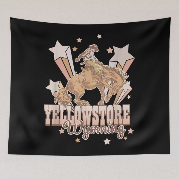 Item preview, Retro Vintage Yellowstone Wyoming Wild West Cowboy Rodeo  designed and sold by vergiebee.