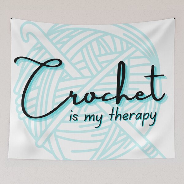 Item preview, Crochet is my therapy designed and sold by kimberleyvh.