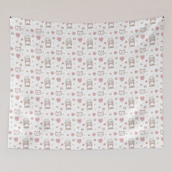Item preview, Girl and cat lover cupcake. designed and sold by Unty Art.