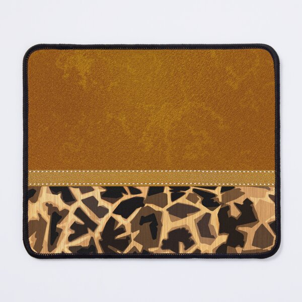 Item preview, Graphic Giraffe Print and Digital Brown Leather designed and sold by jocelynsart.