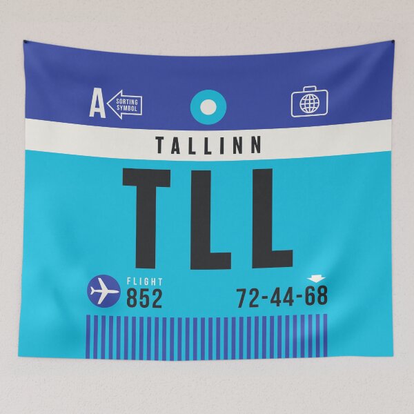Item preview, Luggage Tag A - TLL Tallinn Estonia designed and sold by VoodooCircus.
