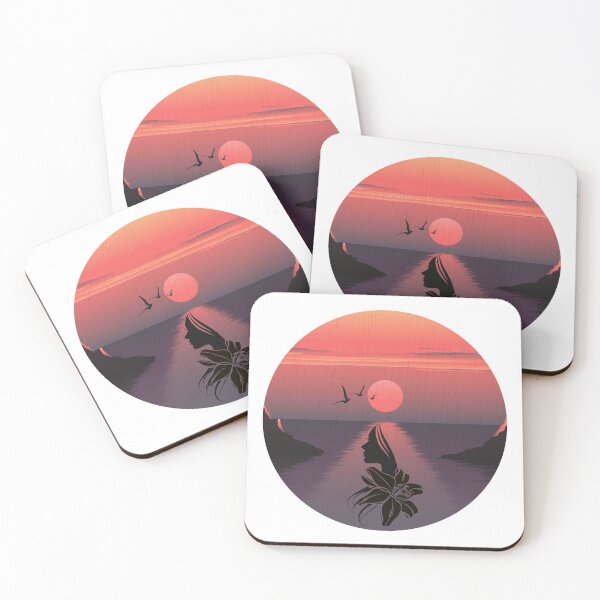 Item preview, Georgia Okeeffe Pink Moon Over Water designed and sold by Kunal Smart.