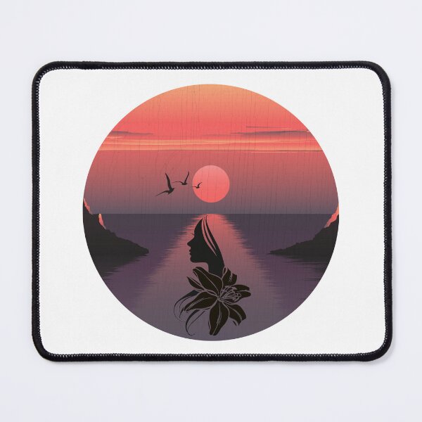 Item preview, Georgia Okeeffe Pink Moon Over Water designed and sold by Kunal Smart.