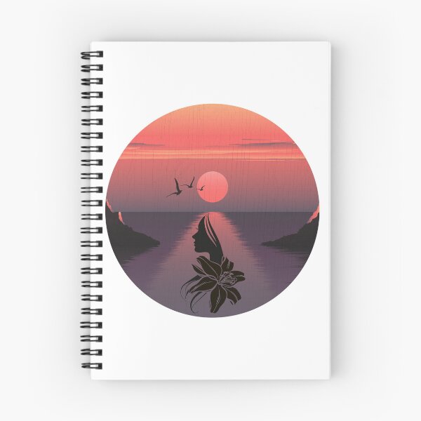 Item preview, Georgia Okeeffe Pink Moon Over Water designed and sold by Kunal Smart.