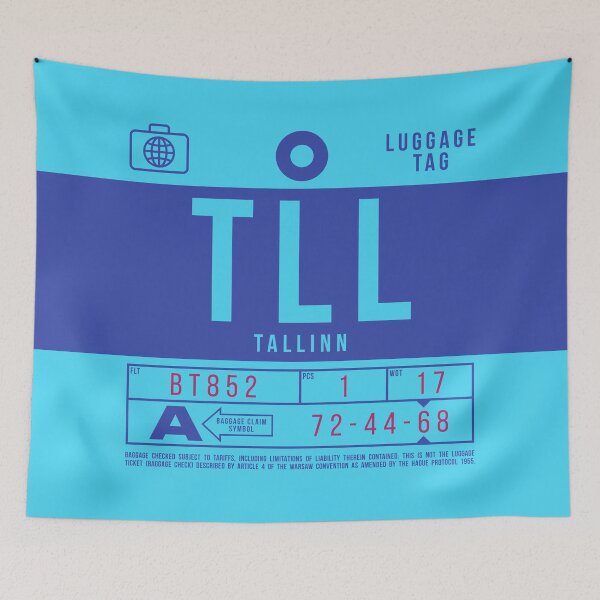 Item preview, Luggage Tag B - TLL Tallinn Estonia designed and sold by VoodooCircus.