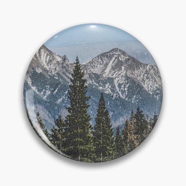 Item preview, Slate Peak Air Mountain Landscape Design Painting  designed and sold by randomtdesigns.