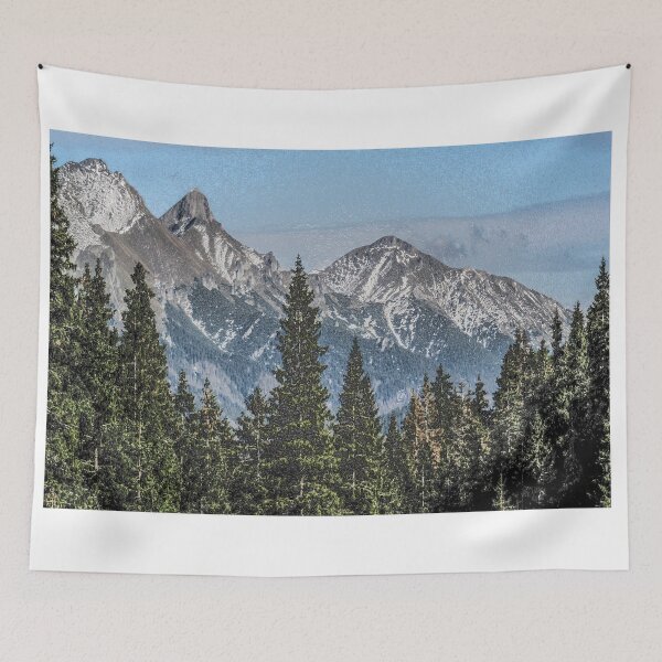 Item preview, Slate Peak Air Mountain Landscape Design Painting  designed and sold by randomtdesigns.