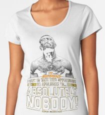 he showing us Women's Premium T-Shirt