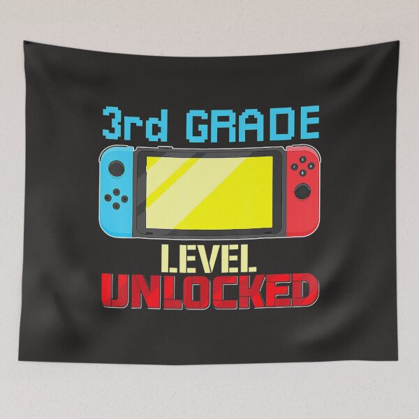 Item preview, Back to School Video Gamer 3rd Grade Level Unlocked Boys Kid  designed and sold by fawsonpnhamme.
