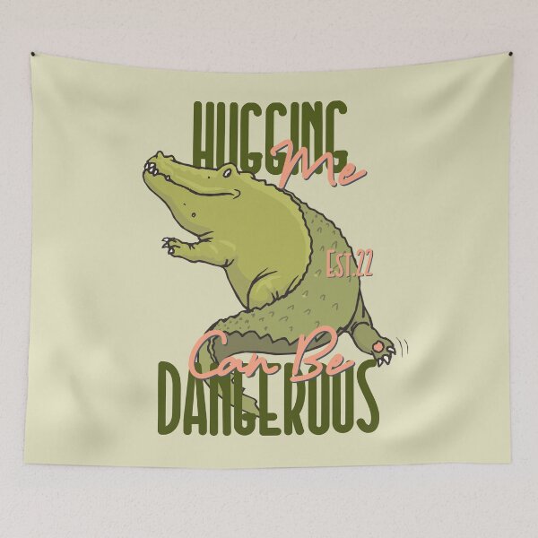 Item preview, HUGGING ME CAN BE DANGEROUS designed and sold by GAADesignz.