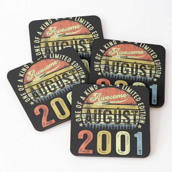 Item preview, Awesome Since August 2001 21 Years Old 21st Birthday Gifts  designed and sold by vergiebee.