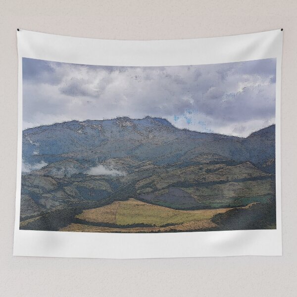 Item preview, Andes Mountain Landscape Design Painting  designed and sold by randomtdesigns.