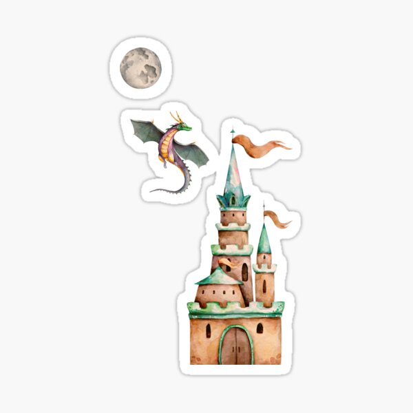 Castle dragon Sticker