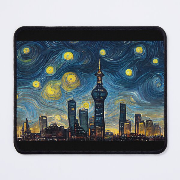 Item preview, Pearl Tower, Shanghai like starry night designed and sold by StoneyPhenix.
