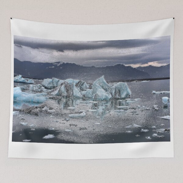 Item preview, Glacial Lake Mountain  Landscape Design Painting  designed and sold by randomtdesigns.