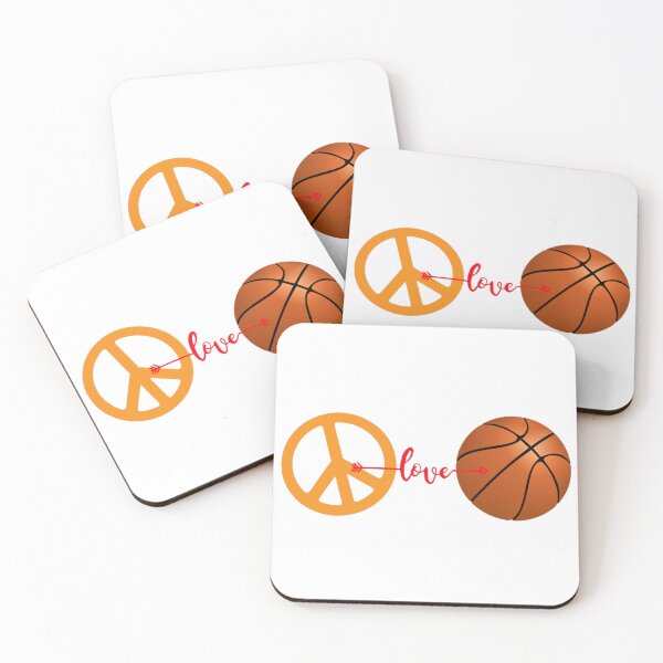 Item preview, Peace Love Basketball, Basketball Game designed and sold by ImaginedCo.