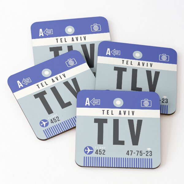 Artikelvorschau, Luggage Tag A - TLV Tel Aviv Israel entworfen und verkauft von VoodooCircus.