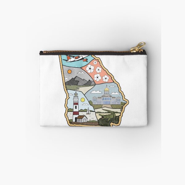 Item preview, Georgia Map - Vintage Atlanta Macon Savannah GA Souvenir designed and sold by merchzy.