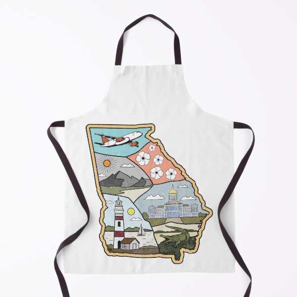 Item preview, Georgia Map - Vintage Atlanta Macon Savannah GA Souvenir designed and sold by merchzy.