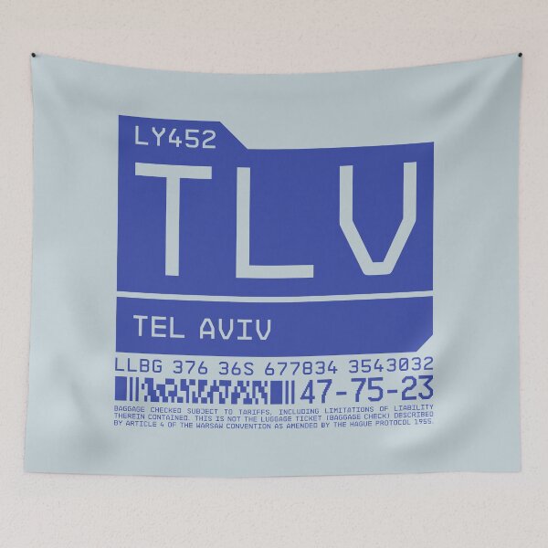 Item preview, Luggage Tag C - TLV Tel Aviv Israel designed and sold by VoodooCircus.