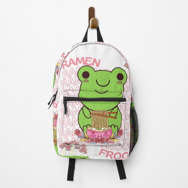 Item preview, Cute Cartoon Kawaii Frog eating Ramen Bowl | adorable Ramen noodles animals | Japanese Kawaii aesthetic | Kawaii Ramen Frog | Froggy Ramen | Chibi kawaii frog and mushrooms designed and sold by Saffire6.