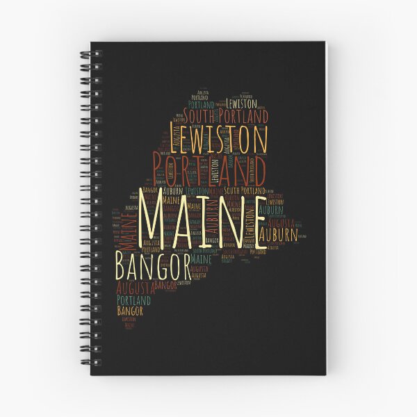 Item preview, Maine State Map and Cities  designed and sold by labatchino10.