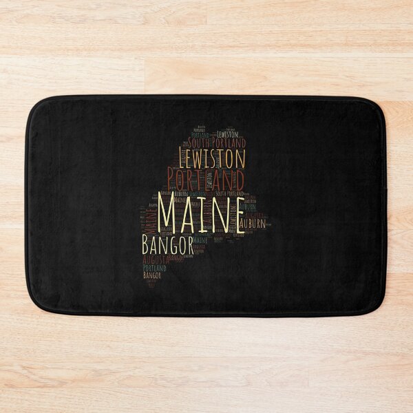 Item preview, Maine State Map and Cities  designed and sold by labatchino10.