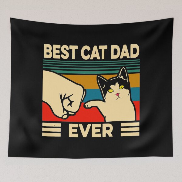 Item preview, Best Cat Dad Ever Vintage Men Bump Fit Fathers Day designed and sold by emotionaldegrad.