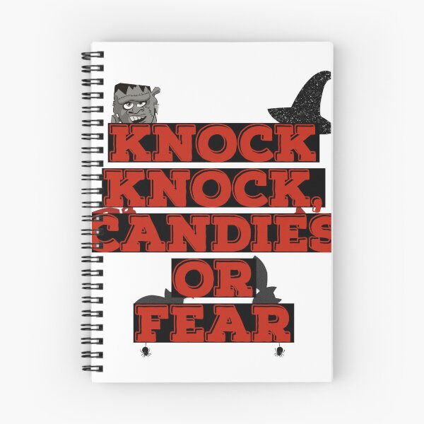 Item preview, Knock Knock, Candies or Fear.  For hallowen. designed and sold by OXYGENshop.