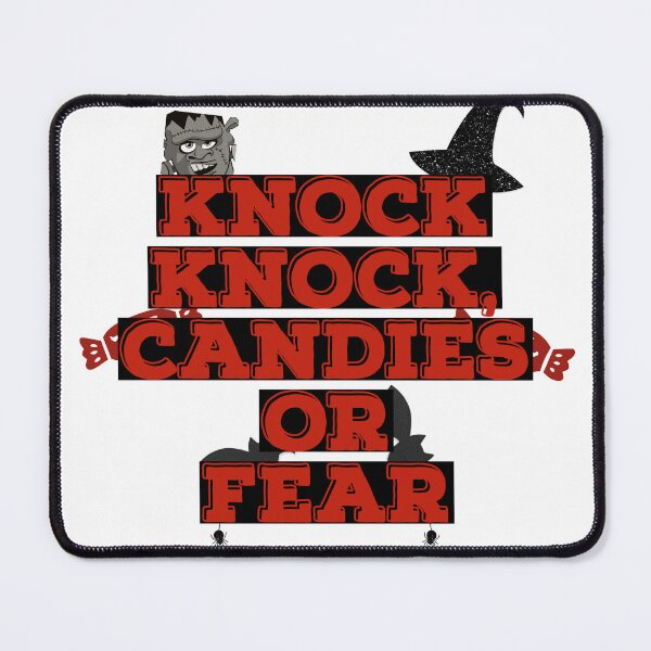 Item preview, Knock Knock, Candies or Fear.  For hallowen. designed and sold by OXYGENshop.