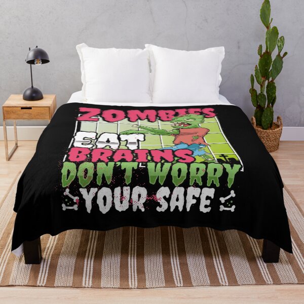 Item preview, Sarcastic Halloween Shirt Zombies Only Eat Brains Don't Worry designed and sold by omgsavariya.