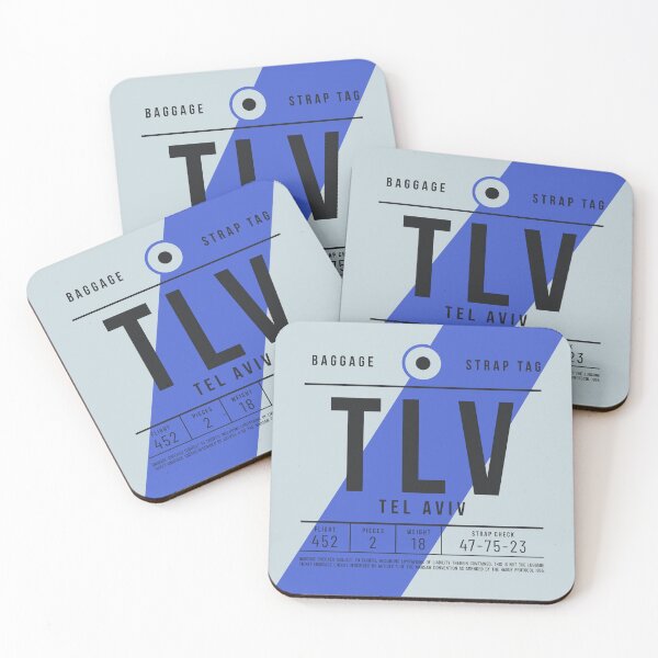 Item preview, Luggage Tag E - TLV Tel Aviv Israel designed and sold by VoodooCircus.