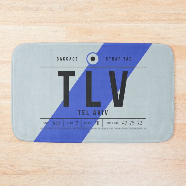 Item preview, Luggage Tag E - TLV Tel Aviv Israel designed and sold by VoodooCircus.