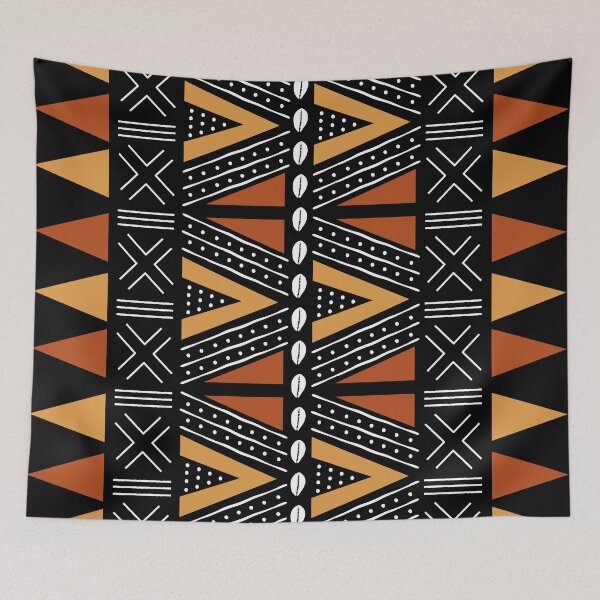 Item preview, African Mud Cloth Abstract Fabric Design designed and sold by funkyvibes.