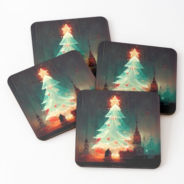 Item preview, Romantic christmas tree designed and sold by GeneratedArt.