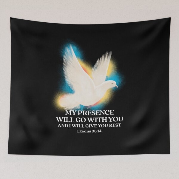 Item preview, My Presence Will Go With You And I Will Give You Rest Exodus 33 Verse 14 - Holy Spirit | Dove | Christian Art designed and sold by MJDezigns.